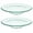 Transparent, variant on 2Pcs Clear Glass Oil Warmer Dishes Replacement Round Wax Warmer Dishes for Aromatherapy Lamp