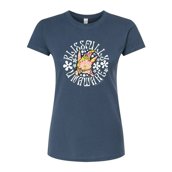 SpongeBob SquarePants - Blissfully Unaware - Juniors Fitted Graphic T-Shirt