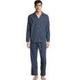 thumbnail image 1 of Hanes Mens Woven Pajamas, 2XL, Navy Plaid 1, 1 of 1