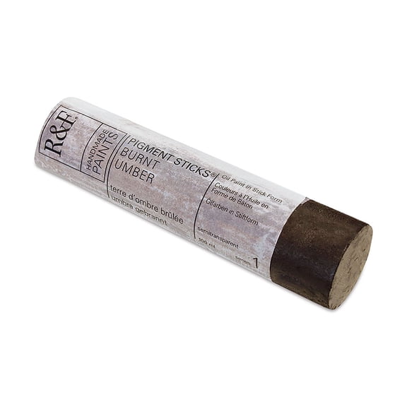 R&F Handmade Paints Pigment Stick, 100ml, Burnt Umber