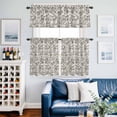 thumbnail image 2 of Sage Green Leaf Kitchen Curtains Sets for Windows 24 Inch Length, Retro Farmhouse Plant Floral Branch Rod Pocket Window Treatments Tier Curtains and Valances Set for Bedroom/Bathroom, 2 of 8