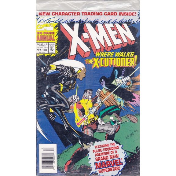 Uncanny X-Men, The Annual #17 (Newsstand) (with card) VF ; Marvel Comic Book