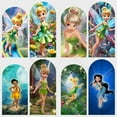 thumbnail image 2 of Tinker-Bell Background Birthday Party Backdrop 140 g Milk thread Arch Double Tinker-Bell Banner Photography Props, 2 of 5
