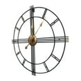 thumbnail image 4 of House of Avana Extra Large Metal Black Skeleton Roman Wall Clock, 4 of 6