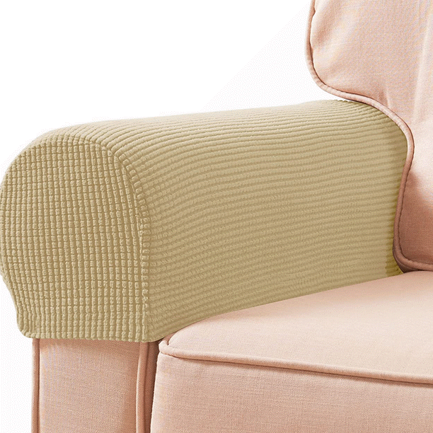 HQZY Armrest Covers,2PCS Stretch Fabric Armrest Covers AntiSlip Sofa