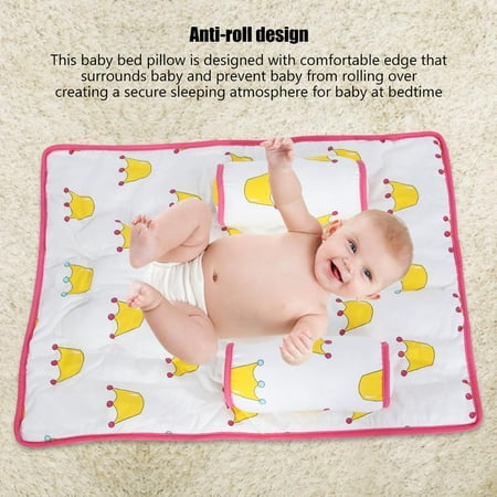 Greensen Comfortable Baby Sleeping Anti Roll Pillow Bed Shaping