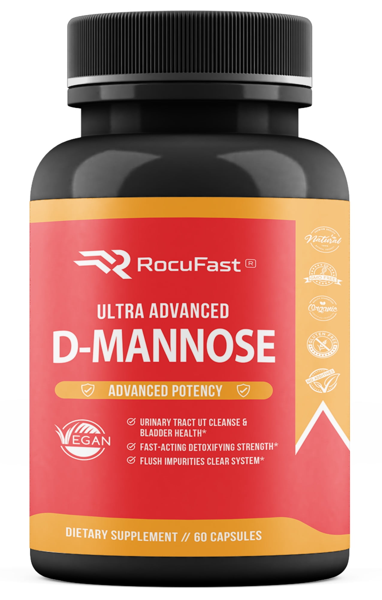 D Mannose Capsules 1400mg 60 Count Urinary Tract Health For Women