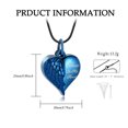 thumbnail image 2 of Cremation Heart Urn Necklace Ashes Jewelry for Women Men Keepsake Pendant Memorial Locket Ash Holder Angel Wing with Charm Heart for Loved Ones, 2 of 6