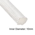 thumbnail image 3 of Uxcell 3.3Ft-10mm High TEMP Fiberglass Sleeve Insulation Cable Protectors White, 3 of 3
