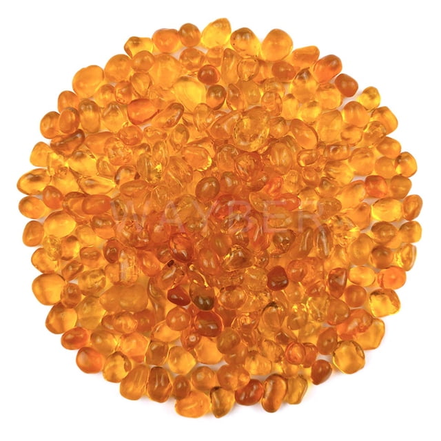 Glass Stones WAYBER Orange, 460 g, para llenadora de jarrones o acuarios