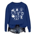 thumbnail image 1 of WEAIXIMIUNG Sweatshirts à Col Rond pour Femmes Pull à Capuche Imprimé Lettre pour Automne et Hiver, 1 of 3