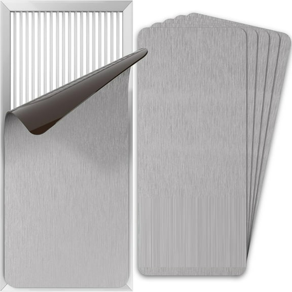 6 Pack Magnetic Vent Covers 5.5x12Inch for Home Floor Wall Ceiling RV Register Decorative Cover Plate