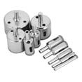 thumbnail image 3 of 10Pcs  Coated Core Drill Bit Set for Tile, Glass, Marble High Hardness, Water Lubrication, Premium Metal with  Coating, 3 of 8