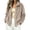 01 Khaki, variant on Fewfanhot Womens Fall Outfits Zip Up Long Sleeve Winter Fall Outerwear Fleece Warm Coat Top