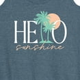 thumbnail image 3 of Instant Message - Hello Sunshine Palms - Women's Racerback Tank Top, 3 of 6