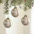 thumbnail image 4 of ToyKingdee Christmas Ball - Ivory Velvet Ornaments- Christmas Tree Decoration Christmas Ball Ornament Suitable for Xmas Ornament, Parties, 4 of 6