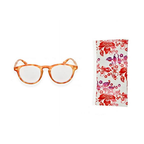 eyeSQUARED Adult Tortoiseshell Blue Light Blocking Glasses with Eco Friendly Case
