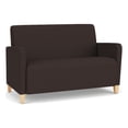 thumbnail image 1 of Lesro Ravenna Reception Loveseat in Brown, 1 of 5