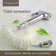 thumbnail image 4 of Stainless Steel Handheld Bidet Sprayer with Self-Cleaning Nozzle and Spray Gun for Bathroom Use, 4 of 4