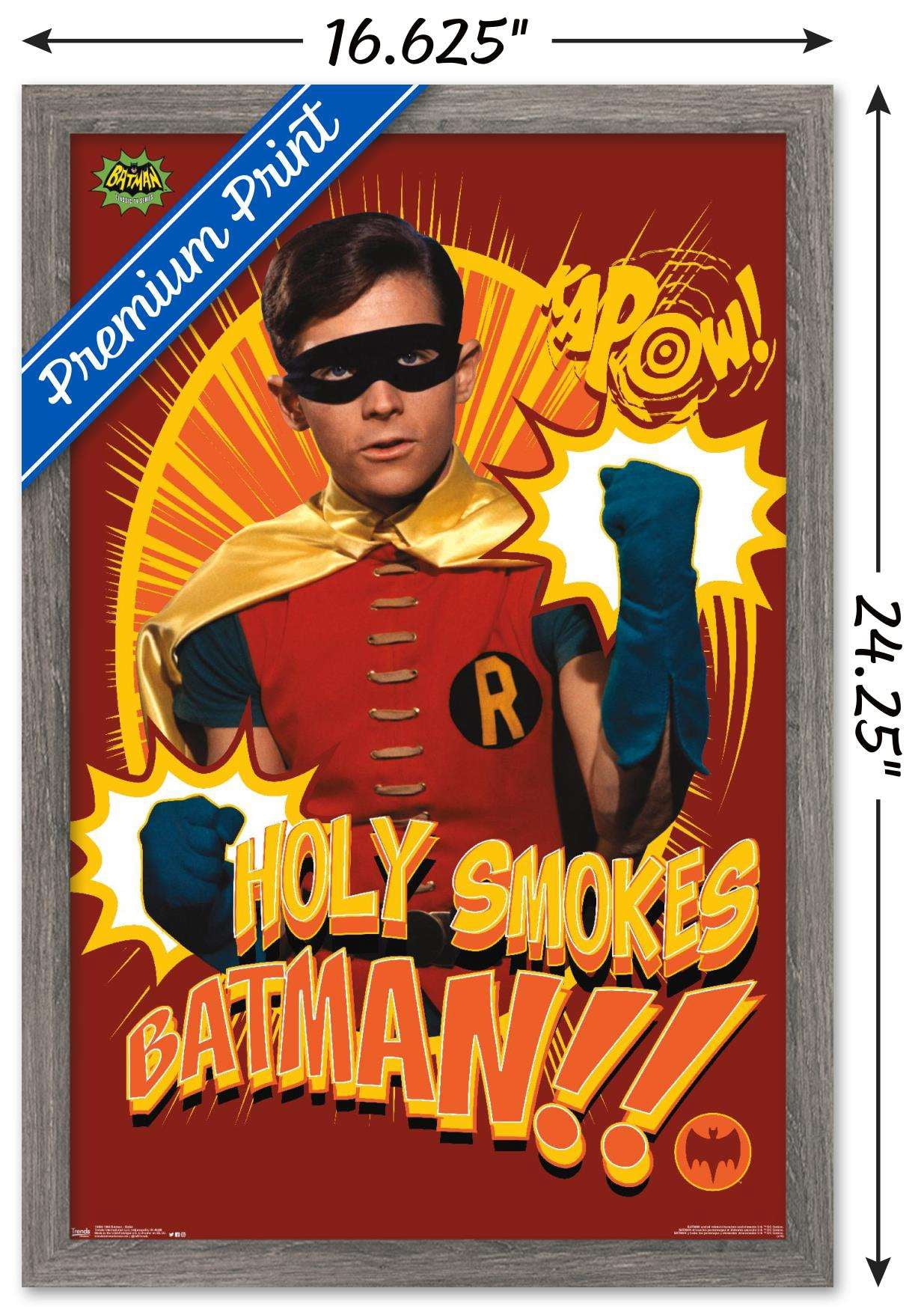 DC Comics TV - Batman TV Series - Robin Wall Poster, 14.725" x 22.375", Framed