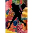thumbnail image 3 of Moore, Regina 13x18 Black Modern Framed Museum Art Print Titled - Patchwork Athlete IV, 3 of 5