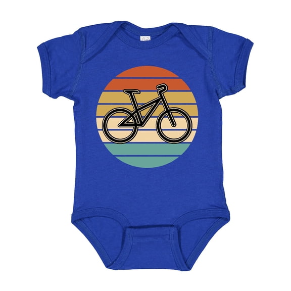 Inktastic Bicycle Vintage Cyclist Sunset Boys or Girls Baby Bodysuit