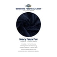thumbnail image 2 of Ultimate Sack 3000 3-Foot Bean Bag Chair, Oversized Foam Lounger, Navy Fur Cover, 2 of 3
