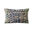 thumbnail image 5 of Plutus Brands Blue Plutus Pyramids Border Luxury Throw Pillow 18 in x 18in, Double Sided 18" x 18", 5 of 9