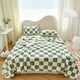 thumbnail image 2 of Manta de Lana Tirar la Siesta de Flanela Aire Acondicionado Manta 120x200cm, Manta de Lana Gruesa para Cama de Invierno Sofá Azul Rosa Café Verde Amarillo, 2 of 6