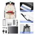 thumbnail image 4 of Disketp Flat Mushrooms Mochila Ligera Clásica con Múltiples Bolsillos, Mochila Casual para Hombre y Mujer, Ideal para Escuela, Trabajo y Viajes, 4 of 6