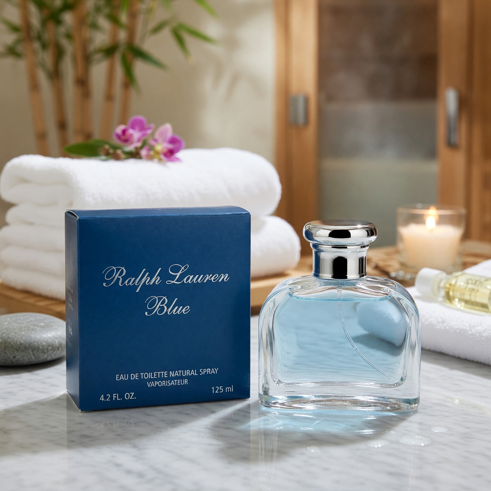 Ralph Lauren Polo Blue Eau De Toilette Spray, Fresh Scent, 4.2 Oz
