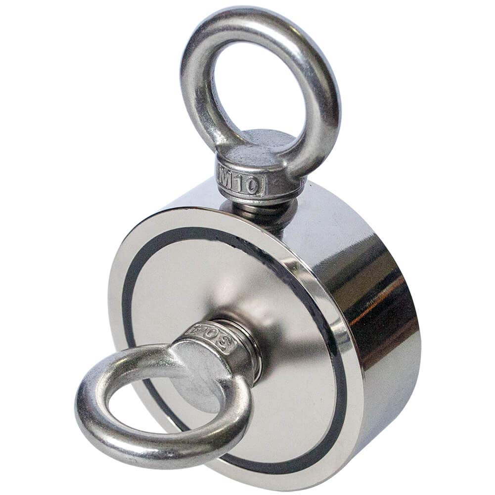 Aimant De Pêche N52 180kg - Kit Complet Avec Corde Et Gants - Pour Récupération Trésors Et Objets Métalliques