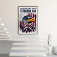 thumbnail image 4 of AVOI Veterans Day Bald Eagle US Military with American Flag Patriotic Poster Wall Art Canvas Prints posert Living Room Bedroom Decor Frame: 8x10in, 4 of 5