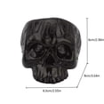 thumbnail image 3 of Portavelas De Calavera Portavelas De Cabeza De Esqueleto Multipropósito Buena Mano De Obra Decoración De Calavera De Resina Artesanía Para Fiesta Bar De Halloween Speravity HA014807-00, 3 of 6