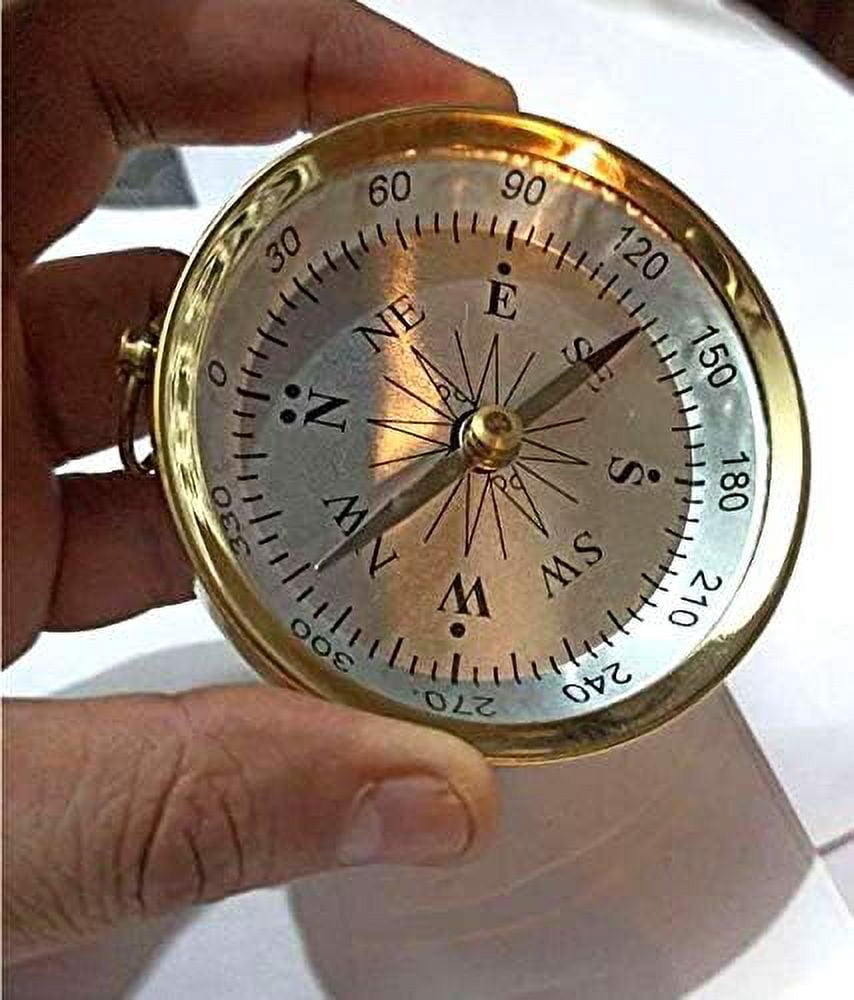 Nautical India Collectible Retro Style 3 Inch Compass Decorative Gift Best Camping Nautical Compass