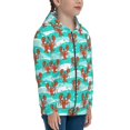 thumbnail image 5 of Pofeuu Lobsters Of Turquoise Waves Print Teenage Zipper Hoodie Sweatshirts Hooded Casual Jackets With Pocket For Boys Girls-Small, 5 of 6