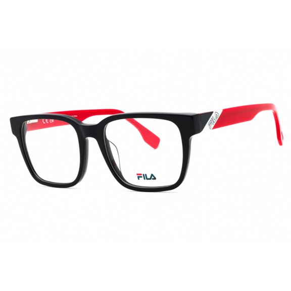 FILA VFI452 0991 53mm Square Eyeglasses Men's Shiny Dark Blue