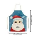 thumbnail image 3 of AUDeals Kitchen Apron Apron Linen Oil Housework Christmas Creative Sunflower Apron for Men and Women Kitchen Cooking BBQ Kitchen Dining Bar Adult Apron 25.5 X 29.5 Inch, 3 of 4