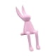 thumbnail image 3 of Figura de conejo sentado, adorno animal, moda, portátil, regalo creativo, decorativo Rosa, 3 of 9