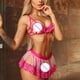 thumbnail image 4 of ICHUANYI Clearance Ladies Sexy Temptation Underwear Embroidered Lace Mesh Suspenders Pajamas(Red, XL) Ichuanyi Ichuanyi, 4 of 7