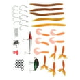 thumbnail image 1 of Kit de señuelos de pesca ANGGREK 67 piezas con cabeza de plantilla de ojo 3D, 1 of 8