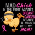 thumbnail image 3 of CafePress - Mad Chick 3L Breast Cancer Women's Dark Pajamas - Women's Short Sleeve Print T-Shirt and Pants Dark Cotton Pajama Set, 3 of 7