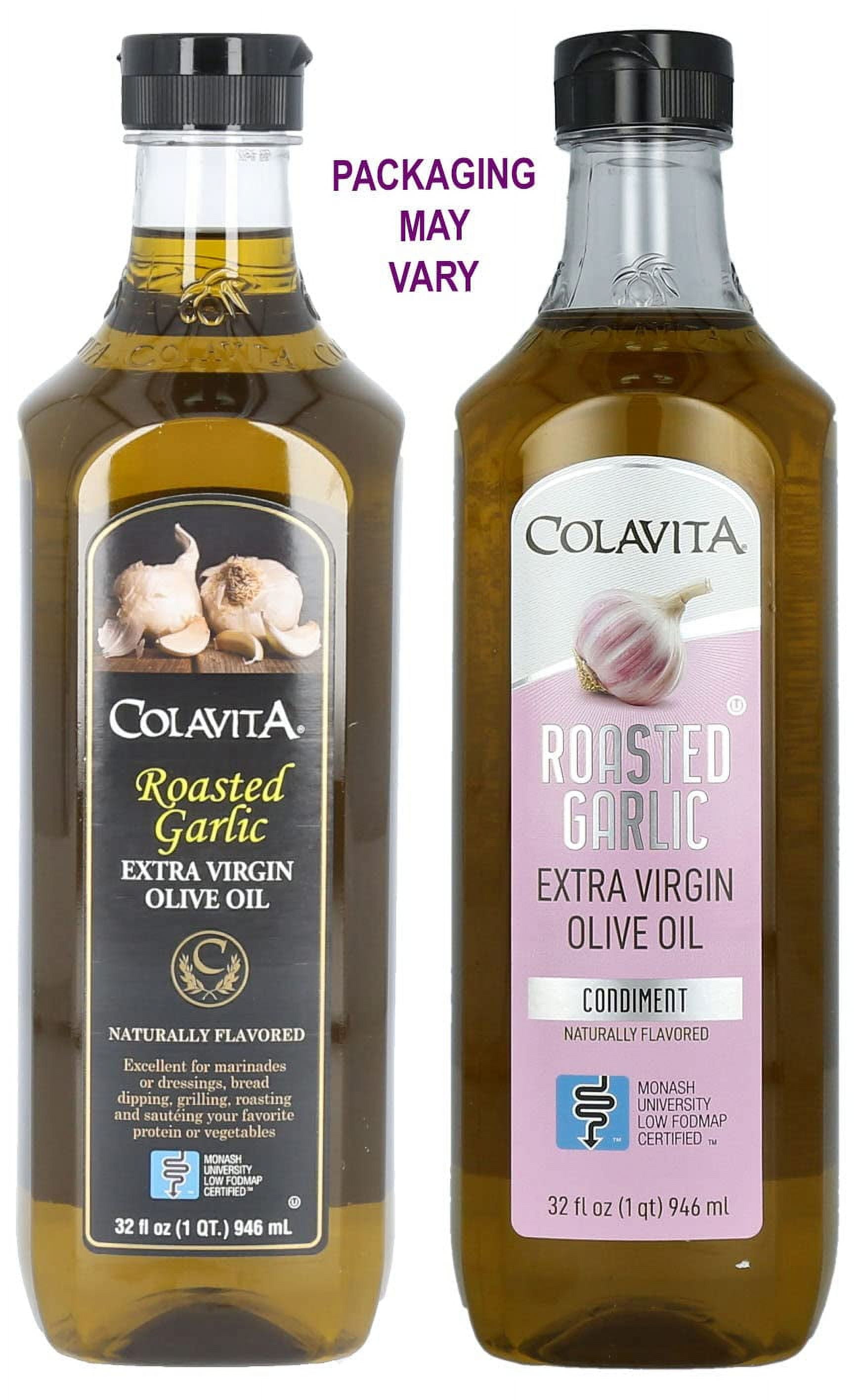 Colavita Extra Virgin Olive Oil Roasted Garlic - 32 fl oz Pack of 2