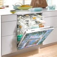thumbnail image 2 of Yayeee Magnetic Dishwasher Cover for The Front Decoration Home Kitchen Machine Sticker Protector, Blue Floral Window, 2 of 6