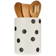 thumbnail image 4 of Kate Spade New York Deco Dot Ensemble de 4 Porte-Ustensiles, 3.9 LB, Blanc, 4 of 5