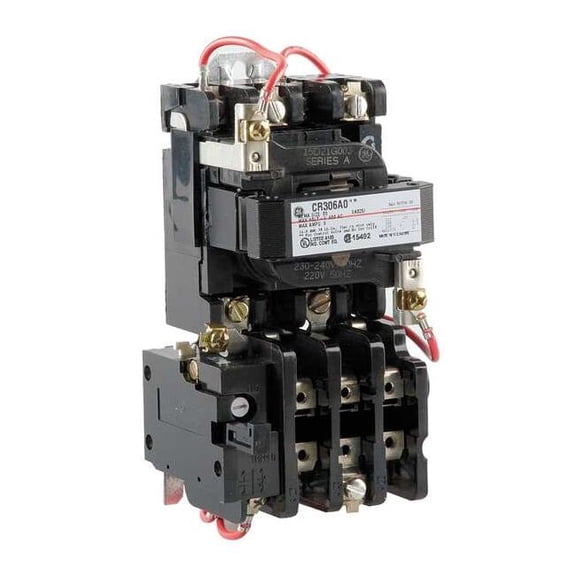 Ge Magnetic Motor Starter, Non-Reversing, 240V AC, 3 P CR306A003