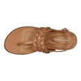 thumbnail image 2 of Easy Spirit Women's Elaine Flat Sandal, Medium Brown, 6, 2 of 5