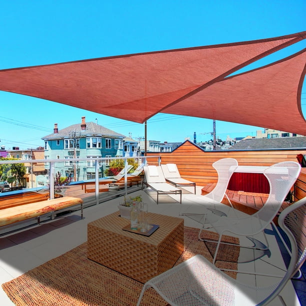 2x 11.5' Triangle Sun Shade Sail Beach Canopy Cover UV Blocking