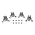 thumbnail image 1 of 4Pc 2020 Series 3 Way End Corner Bracket Connector for European Standard 6mm T Slot 20 x 20mm Alumin, 1 of 5