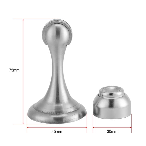 Akozon Butée de Porte en Acier Inoxydable pour Chambre Hôtel Chambre à Coucher
